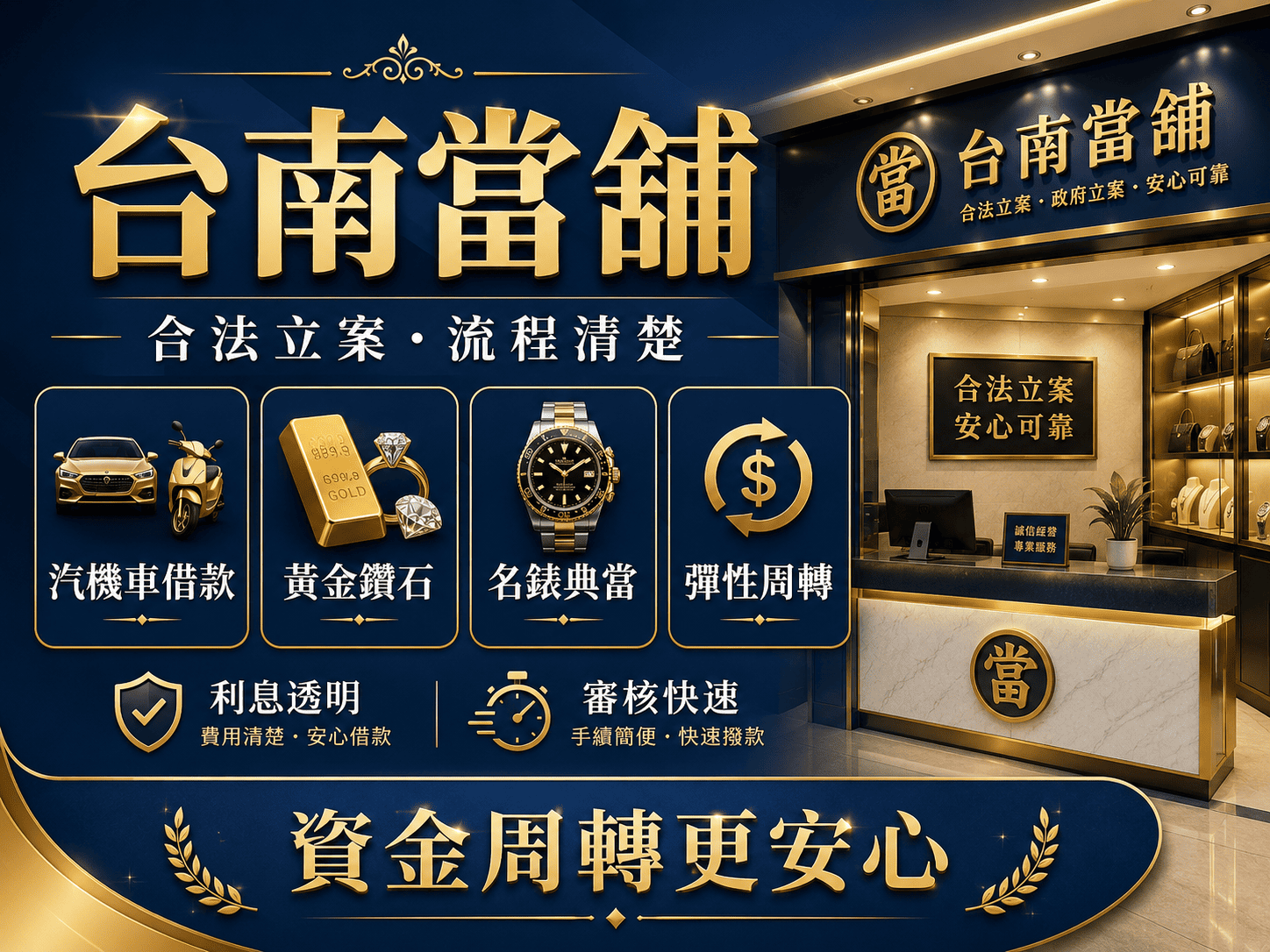 台南當舖借款是許多人遇到短期資金需求時會考慮的周轉方式